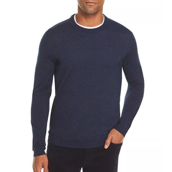 The Men's Store Bloomingdale's 100% Merino Wool Crewneck Sweater XXL NWT Steel - Picture 1 of 4
